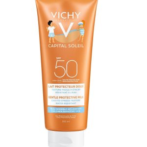 Vichy Capital Soleil Lapte de protecție pentru copii pentru fata si corp SPF 50, 300ml