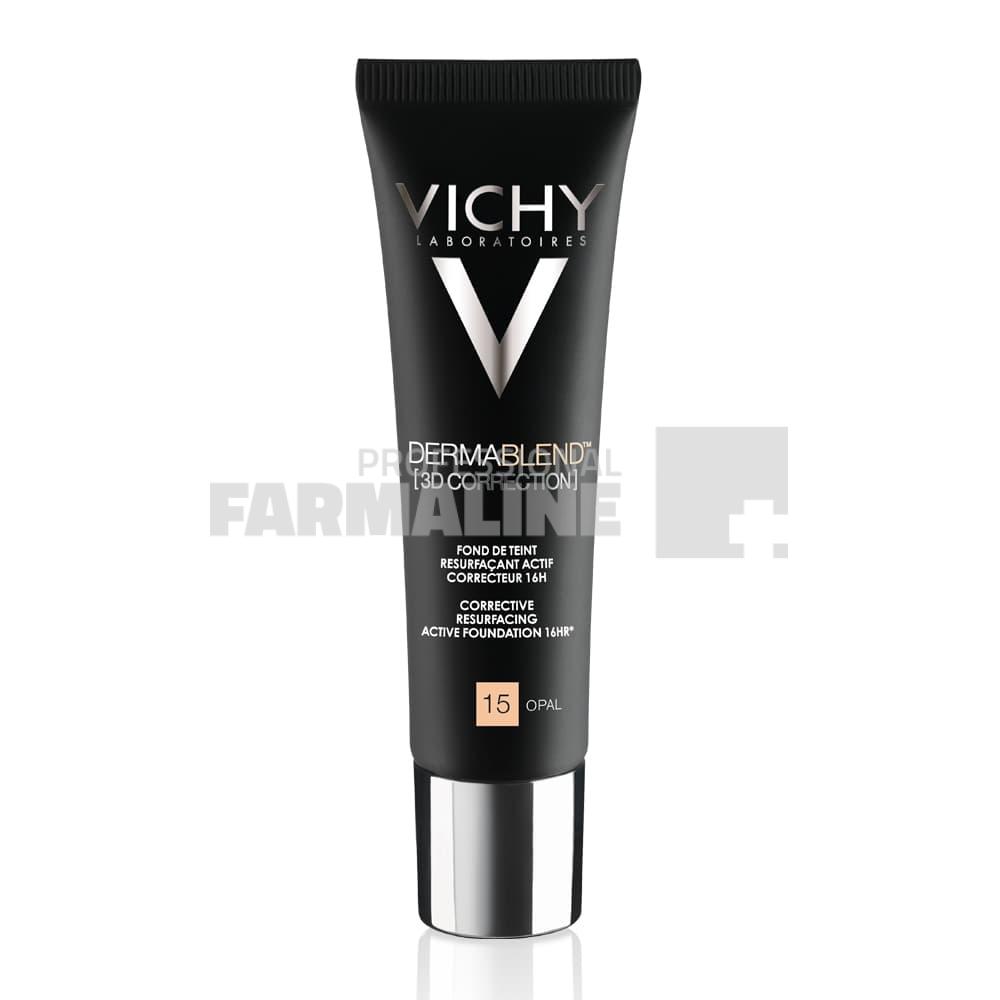 Vichy Dermablend 3D 15 Opal Fond de ten corector 30 ml Vichy Dermablend 3D 15 Opal Fond de ten corector 30 ml