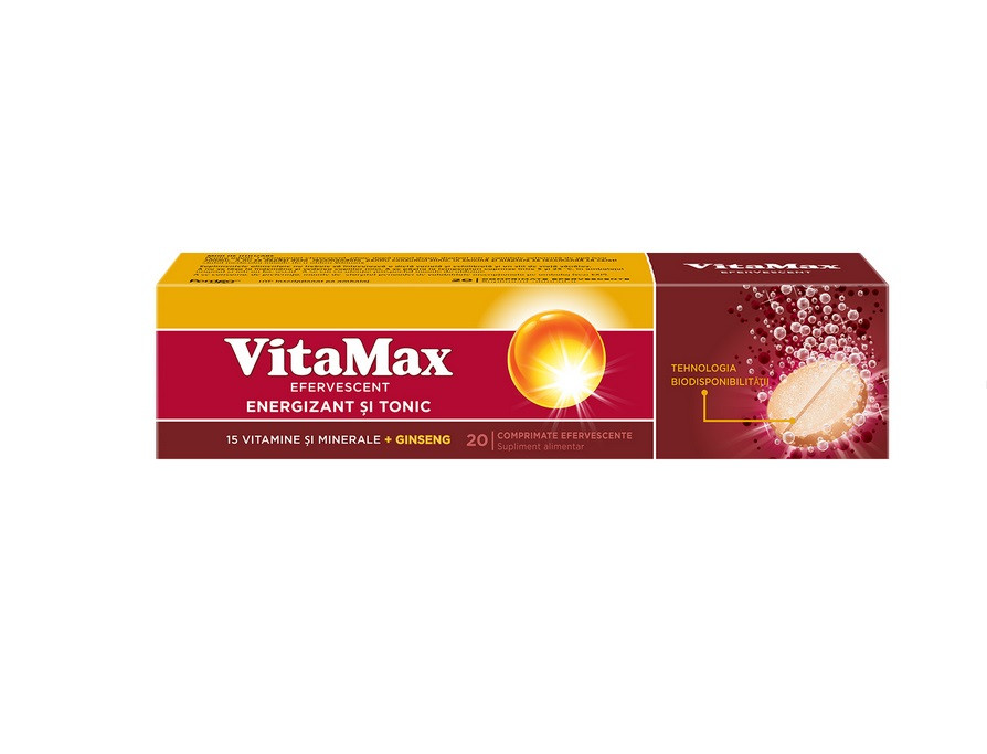Vitamax 20 comprimate efervescente Vitamax 20 comprimate efervescente