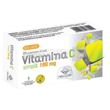 Vitamina C fara zahar 180 mg 20 comprimate Vitamina C fara zahar 180 mg 20 comprimate