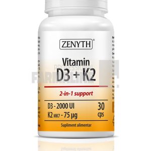 Vitamina D3 2000UI + K2 30capsule