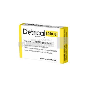 Detrical D3 1000 IU 60 comprimate filmate