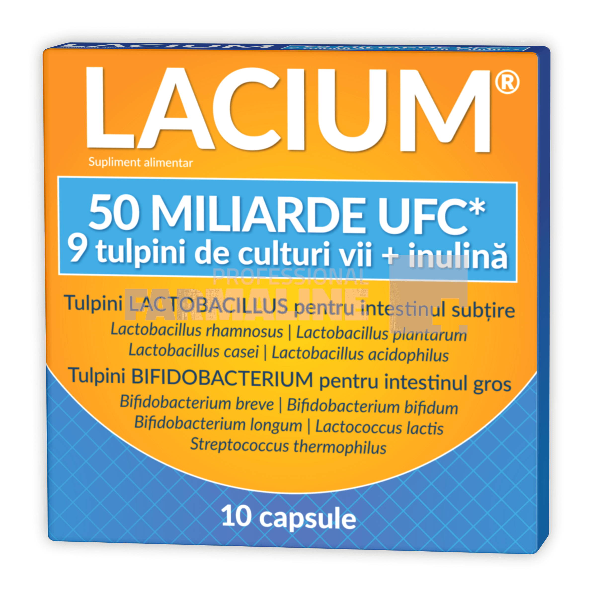 Zdrovit Lacium 50 miliarde UFC 10 capsule Zdrovit Lacium 50 miliarde UFC 10 capsule