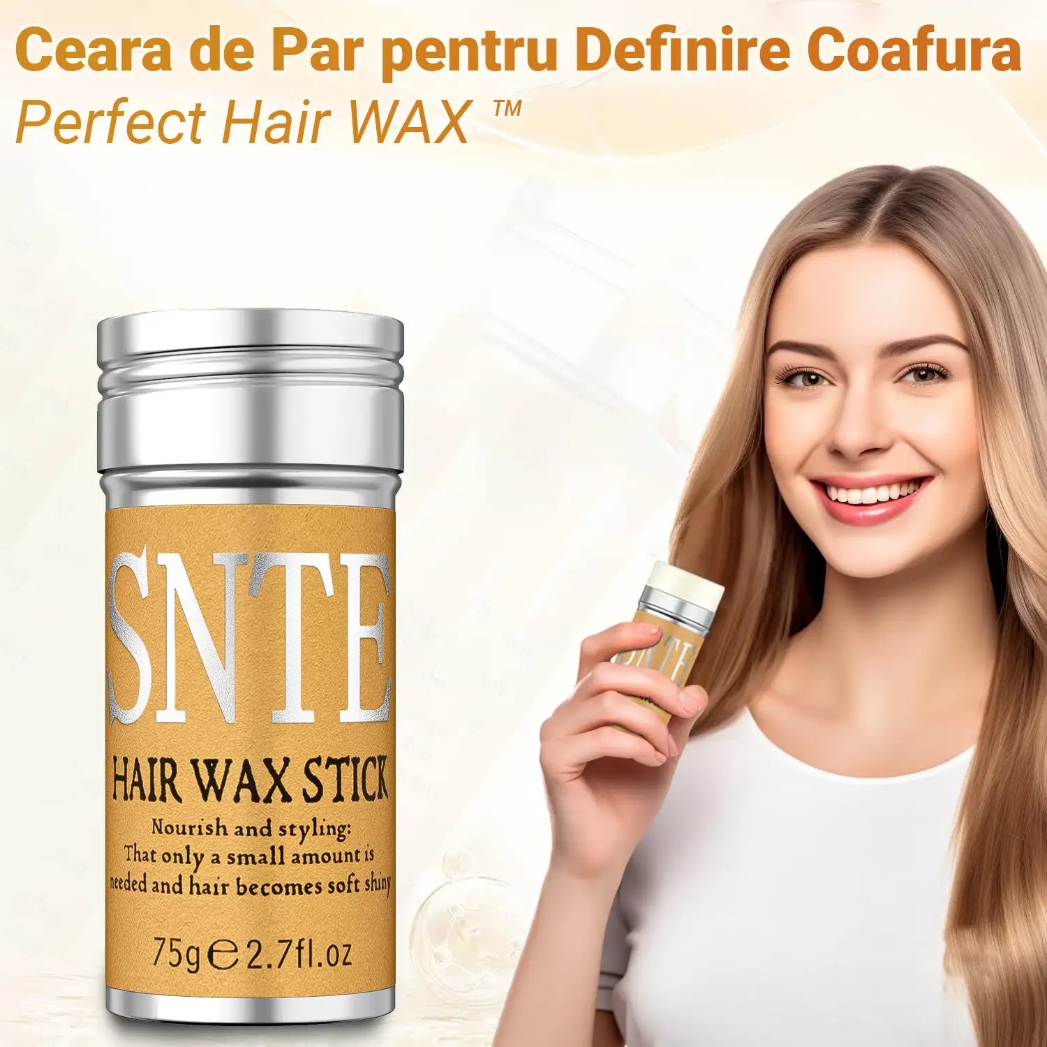 Ceara de Par pentru Definire Coafura Perfect Hair WAX ™ Ceara de Par pentru Definire Coafura Perfect Hair WAX ™