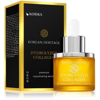 KORIKA Korean Heritage Hydrolyzed Collagen Premium Rejuvenating Serum ser facial, cu efect de întinerire și colagen hidrolizat KORIKA Korean Heritage Hydrolyzed Collagen Premium Rejuvenating Serum ser facial, cu efect de întinerire și colagen hidrolizat