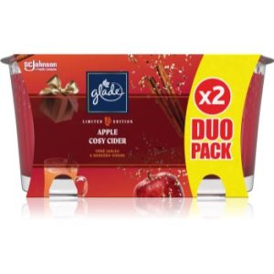 GLADE Cosy Apple Cider lumânare parfumată duo