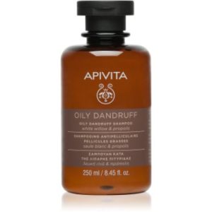 Apivita Holistic Hair Care White Willow & Propolis sampon anti-matreata pentru par gras