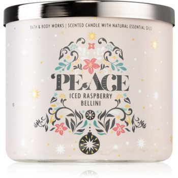 Bath & Body Works Iced Raspberry Bellini lumânare parfumată Bath & Body Works Iced Raspberry Bellini lumânare parfumată