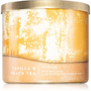 Bath & Body Works Vanilla & Peach Tea lumânare parfumată