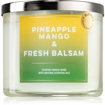 Bath & Body Works Pineapple Mango & Fresh Balsam lumânare parfumată Bath & Body Works Pineapple Mango & Fresh Balsam lumânare parfumată