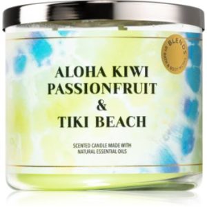Bath & Body Works Aloha Kiwi Passionfruit & Tiki Beach lumânare parfumată