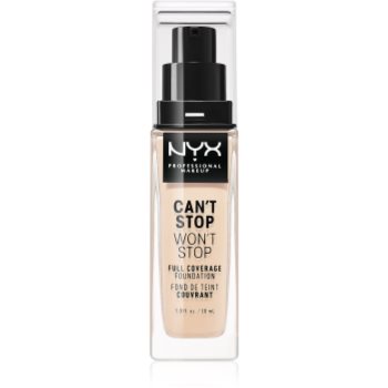 NYX Professional Makeup Can't Stop Won't Stop Full Coverage Foundation fond de ten cu acoperire ridicată NYX Professional Makeup Can't Stop Won't Stop Full Coverage Foundation fond de ten cu acoperire ridicată