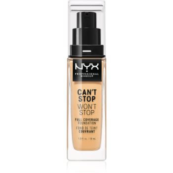 NYX Professional Makeup Can't Stop Won't Stop Full Coverage Foundation fond de ten cu acoperire ridicată NYX Professional Makeup Can't Stop Won't Stop Full Coverage Foundation fond de ten cu acoperire ridicată