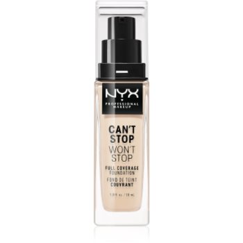 NYX Professional Makeup Can't Stop Won't Stop Full Coverage Foundation fond de ten cu acoperire ridicată NYX Professional Makeup Can't Stop Won't Stop Full Coverage Foundation fond de ten cu acoperire ridicată