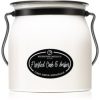 Milkhouse Candle Co. Creamery Frosted Oak & Amber lumânare parfumată Butter Jar