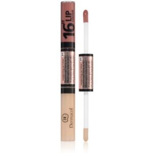 Dermacol 16H Lip Colour ruj si luciu de buze cu persistenta indelungata 2 in 1