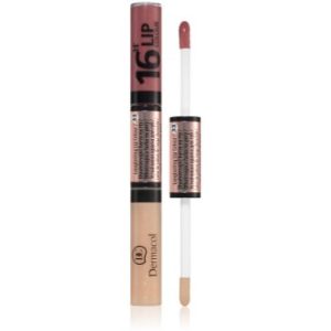 Dermacol 16H Lip Colour ruj si luciu de buze cu persistenta indelungata 2 in 1