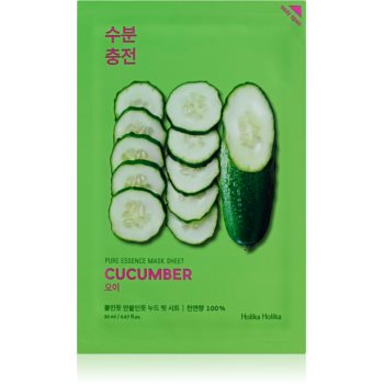 Holika Holika Pure Essence Cucumber masca de celule cu efect calmant pentru piele sensibila cu tendinte de inrosire Holika Holika Pure Essence Cucumber masca de celule cu efect calmant pentru piele sensibila cu tendinte de inrosire