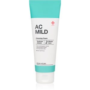 Holika Holika AC Mild Cleansing Foam spuma de curatare ce echilibreaza excesul sebum pentru ten acneic