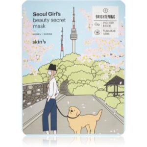 Skin79 Seoul Girl's Beauty Secret Mască textilă cu efect de iluminare și hidratare
