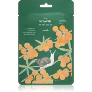 Skin79 Snail The Vitaful mască textilă antioxidantă extract de melc