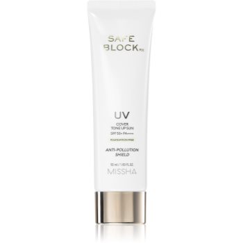 Missha Safe Block RX Cover Tone Up Sun crema de minerale pentru fata si zone sensibile SPF 50+ Missha Safe Block RX Cover Tone Up Sun crema de minerale pentru fata si zone sensibile SPF 50+