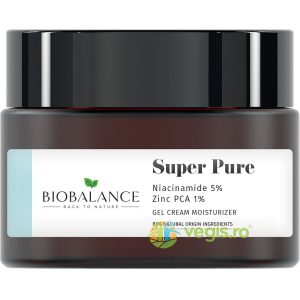 Crema-Gel Purifianta pentru Ten Gras, Acneic sau Mixt cu Niacinamide 5% + Zinc PCA 1% Super Pure 50ml