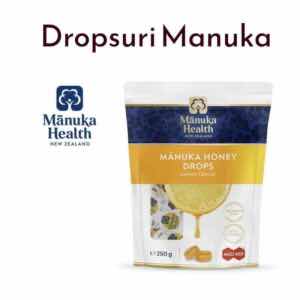 Dropsuri cu miere de manuka aroma lămâie