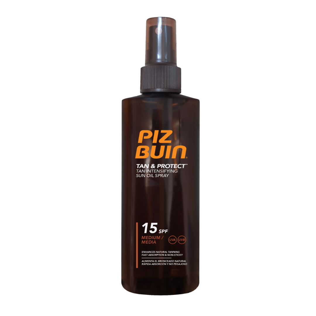 Spray ulei pentru bronzare accelerata SPF 15 Tan & Protect Piz Buin Spray ulei pentru bronzare accelerata SPF 15 Tan & Protect Piz Buin