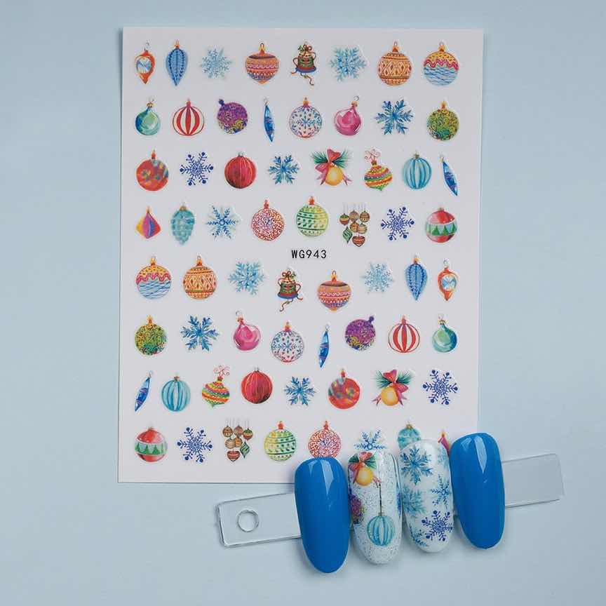 Abtibild Unghii SensoPRO Milano, Christmas Ornaments WG943 Abtibild Unghii SensoPRO Milano, Christmas Ornaments WG943