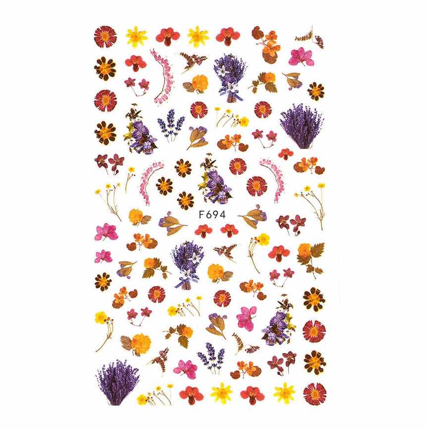 Abtibild Unghii SensoPRO Milano Flower Glam, model F694 Abtibild Unghii SensoPRO Milano Flower Glam, model F694