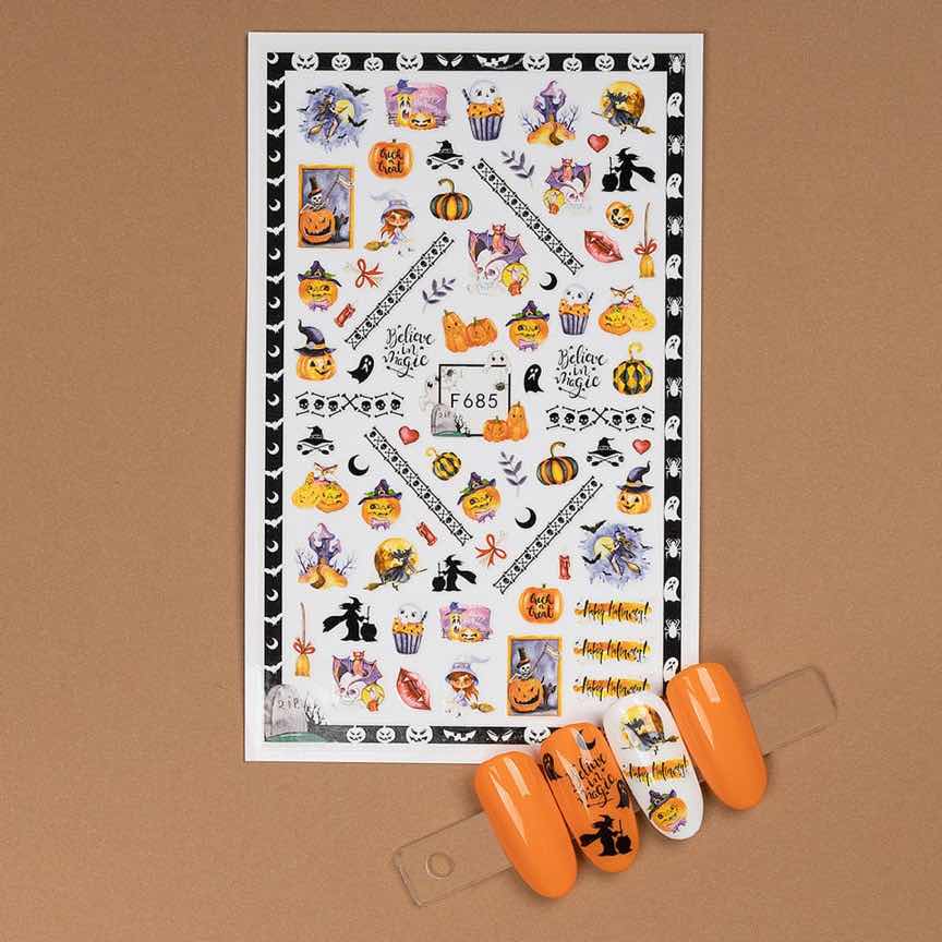 Abtibild Unghii SensoPRO Milano Halloween Fantasy, model F685 Abtibild Unghii SensoPRO Milano Halloween Fantasy, model F685
