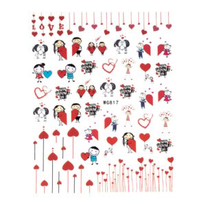 Abtibild Unghii SensoPRO Milano Love Blend, model WG817