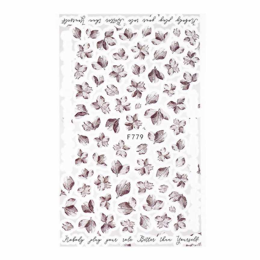 Abtibilduri Unghii SensoPRO Milano Flower Muse, model F779 Abtibilduri Unghii SensoPRO Milano Flower Muse, model F779