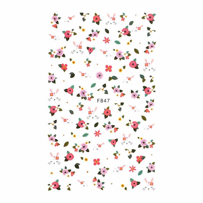 Abtibilduri Unghii SensoPRO Milano Joyful Spring, model F847 Abtibilduri Unghii SensoPRO Milano Joyful Spring, model F847