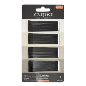 Agrafe de par Cupio - Negre drepte 6 cm