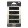 Agrafe de par Cupio - Negre ondulate 6 cm Agrafe de par Cupio - Negre ondulate 6 cm