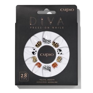 Set unghii false Cupio Diva - Animal Beauty French
