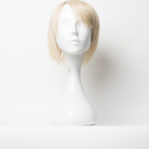 Peruca Partiala Naturala Clip-On Blond Cenusiu
