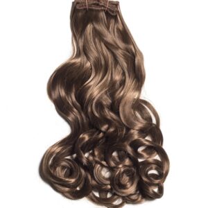 Extensii Clip-On Ondulat Blond Inchis