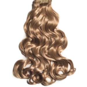 Extensii Clip-On Ondulat Blond Miere