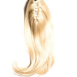 Coada Naturala Cu Cleste Blond Platinat