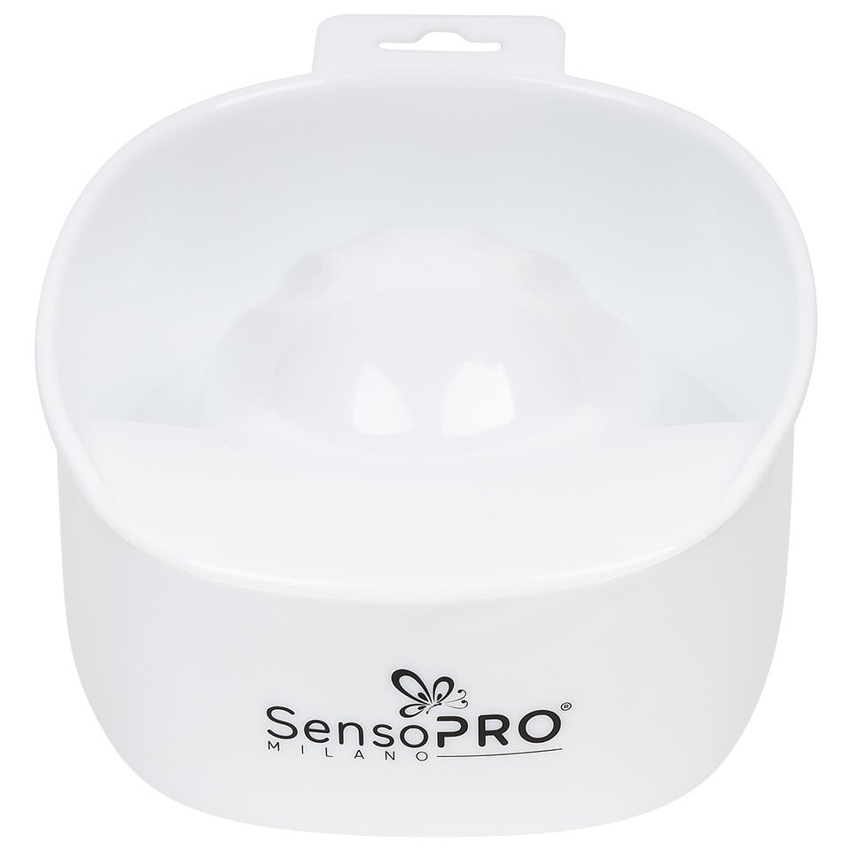 Bol Manichiura, Recipient Pregatire Manichiura SensoPRO Milano, White Bol Manichiura, Recipient Pregatire Manichiura SensoPRO Milano, White