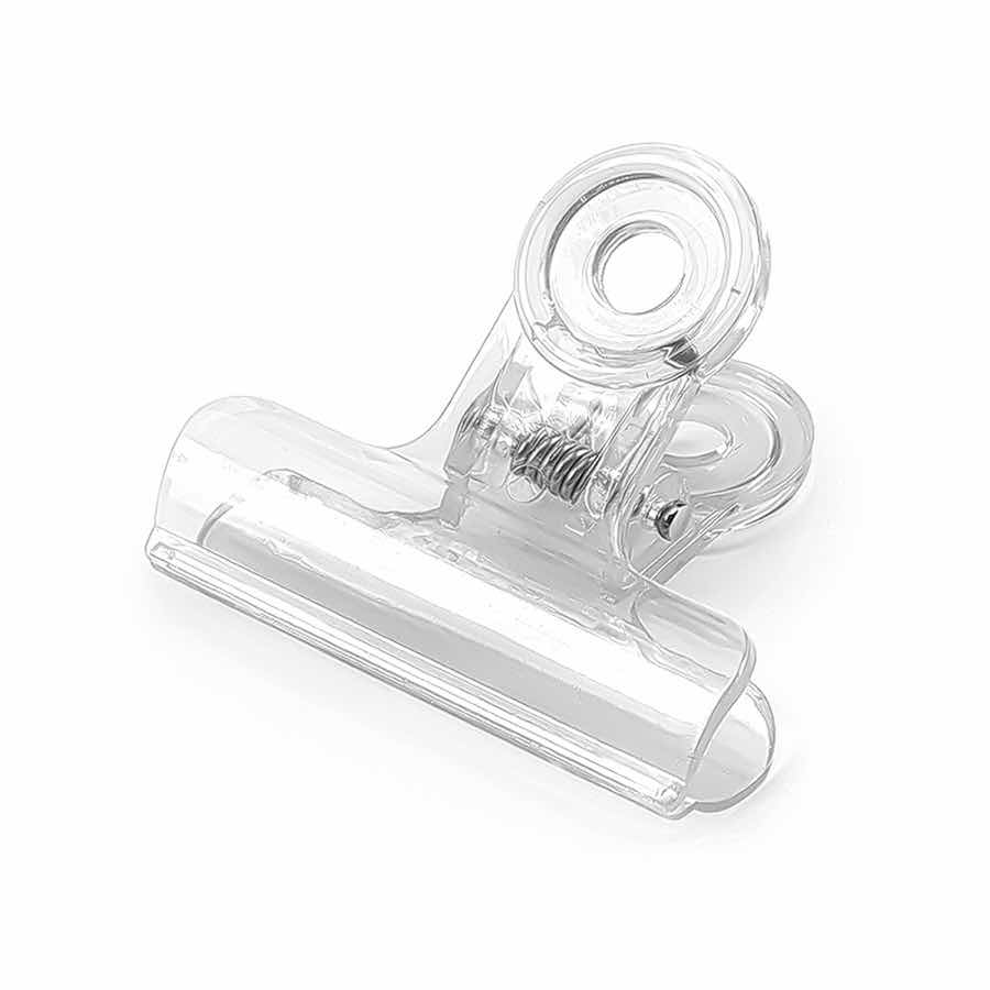 Clips bulldog transparent 30mm Clips bulldog transparent 30mm