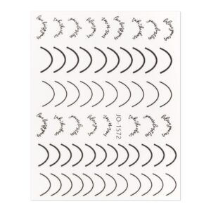 Abtibild pentru unghii Black 1572