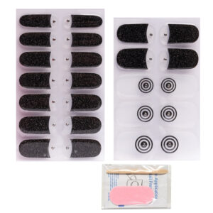 Sticker pentru unghii din gel pinx. - Hypnotic Black