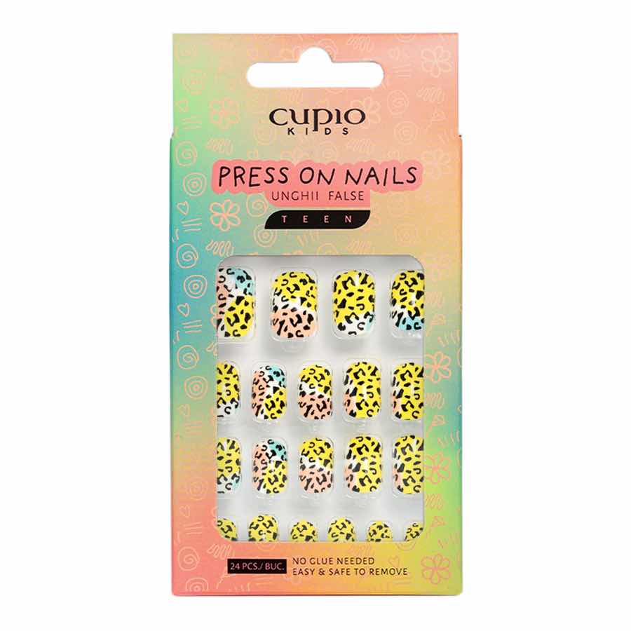 Set unghii false pentru copii Cupio Kids TEEN - Lovely Animal Pattern Set unghii false pentru copii Cupio Kids TEEN - Lovely Animal Pattern