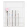 Capete Freza Unghii Diamantate LUXORISE #23, set 5 buc