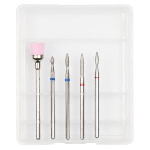 Capete Freza Unghii Diamantate LUXORISE #23, set 5 buc
