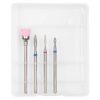 Capete Freza Unghii Diamantate LUXORISE #24, set 4 buc